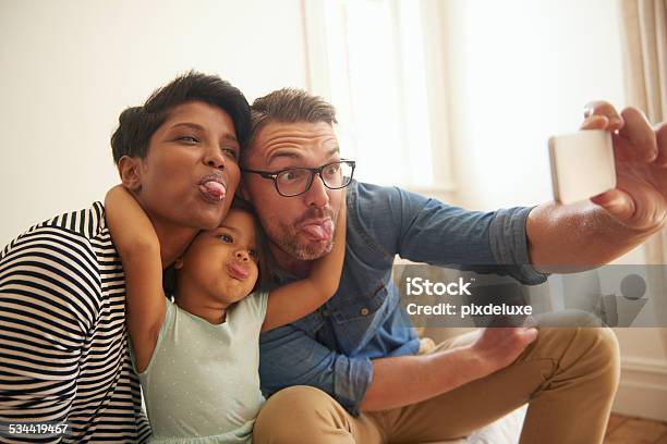 Silly Selfie Stock Photo - Download Image Now - 2-3 Years, 2015, Adult