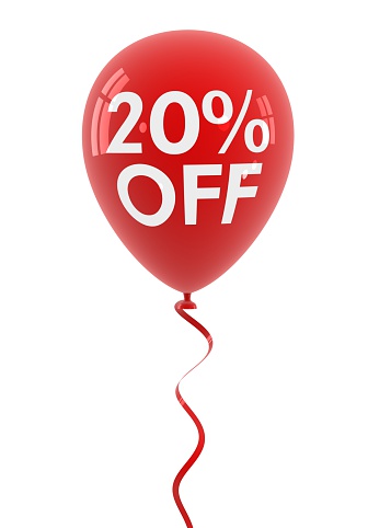 Twenty percent off sale