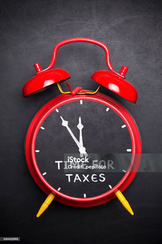 Zeit für Steuern - Lizenzfrei Steuern Stock-Foto