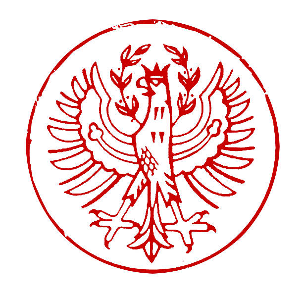 Postmark with the coat of arms of South Tyrol (Italy)