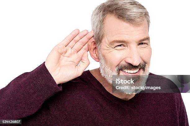 What You Said Cant Hear You Stock Photo - Download Image Now - Ear, Listening, Behind