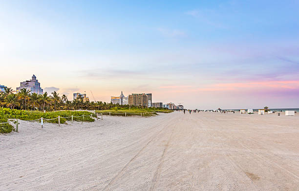 istock sunset at south beach with colorful clouds in Miami, Florida 534427429