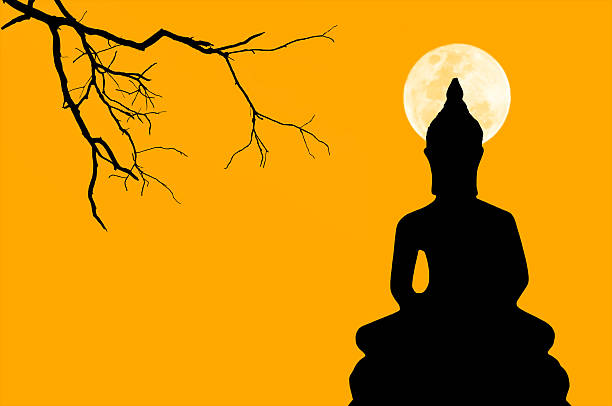 istock Silhouette Image of buddha 534444734