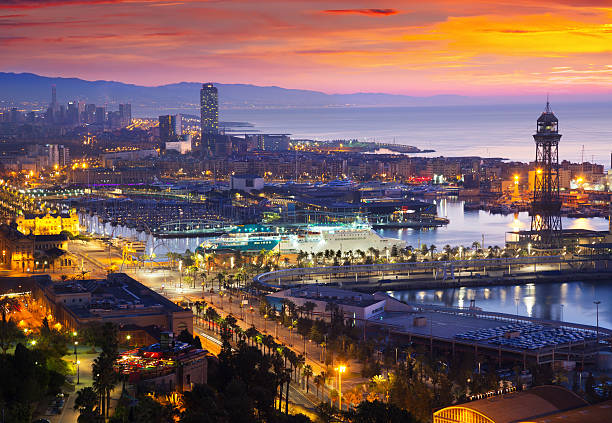 istock Port Vell at Barcelona in dawn.  Spain 534448906