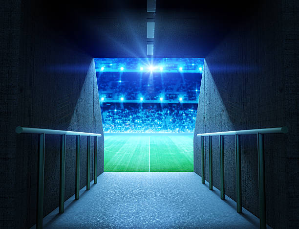 stadium tunnel The imaginary stadium tunnel is modelled and rendered. tunnel stock pictures, royalty-free photos & images