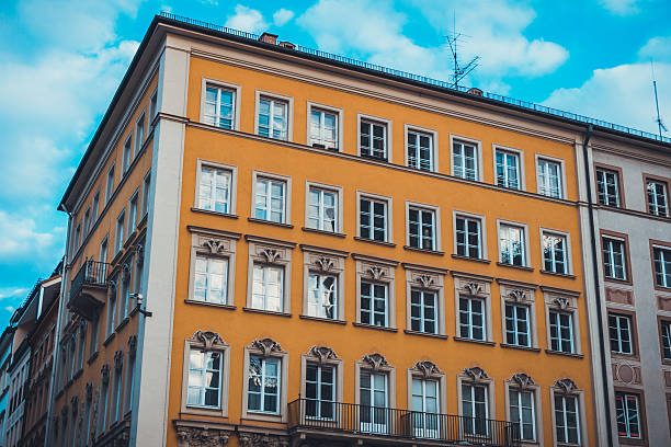 istock Modern Yellow Low Rise Building in Munich, Germany 534454902