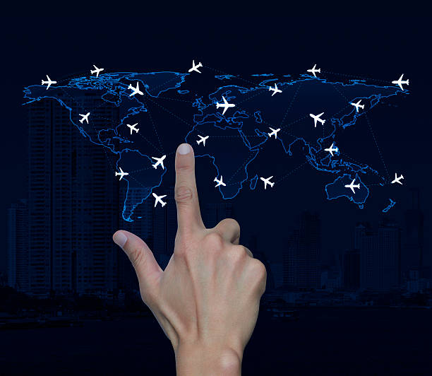 istock Airplane transportation concept, Elements of this image furnished by NASA 534455978
