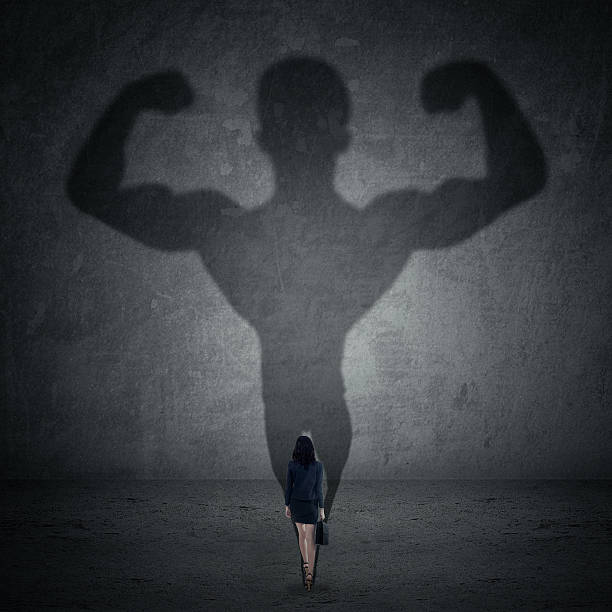 istock Businesswoman and strong shadow 2 534457456