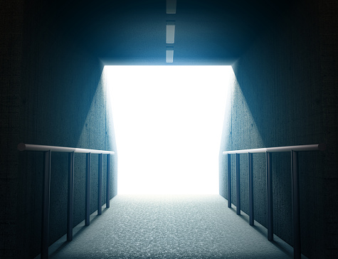 The imaginary arena tunnel is modelled and rendered.