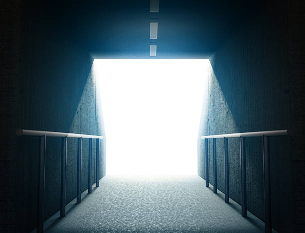 Arena tunnel 3d The imaginary arena tunnel is modelled and rendered. tunnel stock pictures, royalty-free photos & images