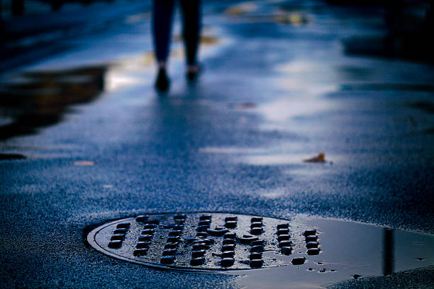 Manhole after the rain