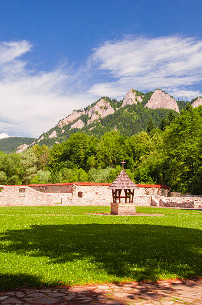Well in the Red Monastery in Slovakia against Three Crowns