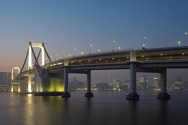 istock Tokyo bay and Tokyo rainbow bridge 534473145