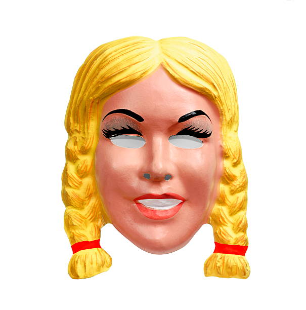 istock Blonde Woman With Braids Mask 534473793