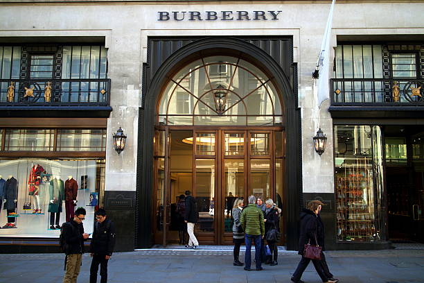 burberry london の保存 - urban scene regent street city of westminster inner london ストックフォトと画像