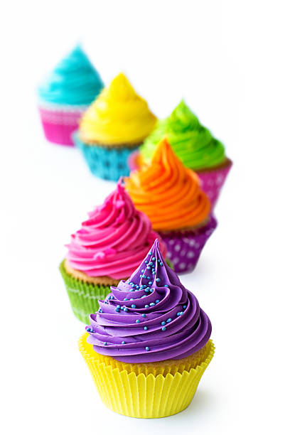 istock Row of colorful cupcakes 534475939