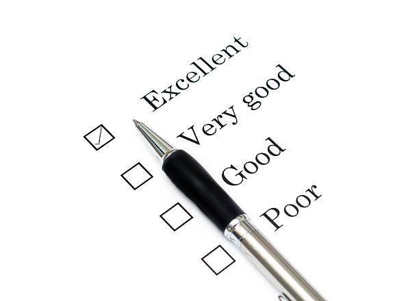 istock Mark Excellent with pen on survey paper document 534476641