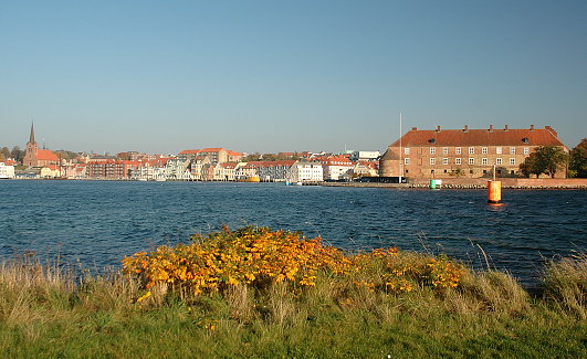 Skyline of the town Sønderborg