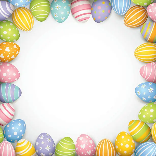 Vector illustration of Easter Egg - Border