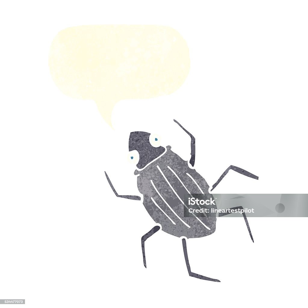 Talking Insect Cartoon Cartoon Bug With Speech Bubble Stock Illustration - Download Image Now ...