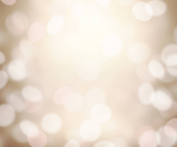 istock Beige creamy holiday abstract bokeh blur background. 534478178
