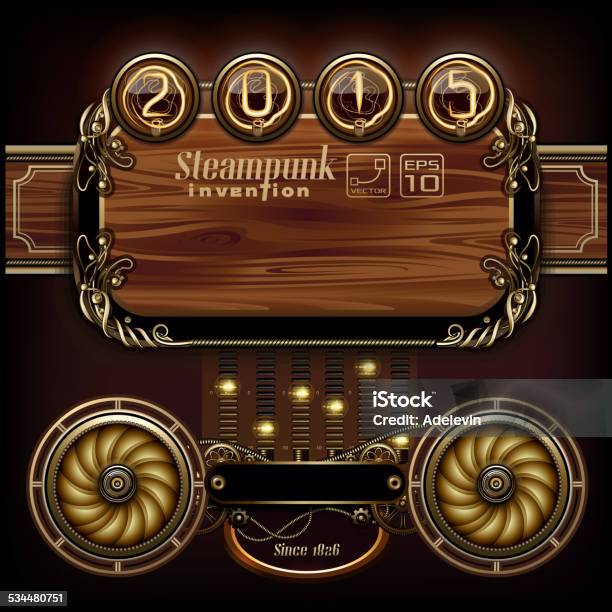 Steampunk Concepts Stock Illustration - Download Image Now - Steampunk, Backgrounds, Meter - Instrument of Measurement