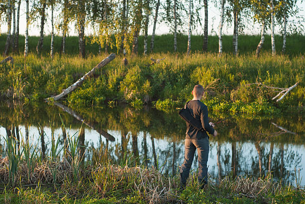 istock fishing with spinning on the river 534481924