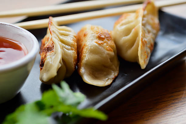 asian fusion asian food chinese dumpling photos stock pictures, royalty-free photos & images