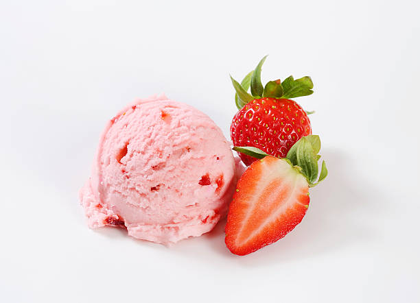 istock Scoop of strawberry ice cream 534482486