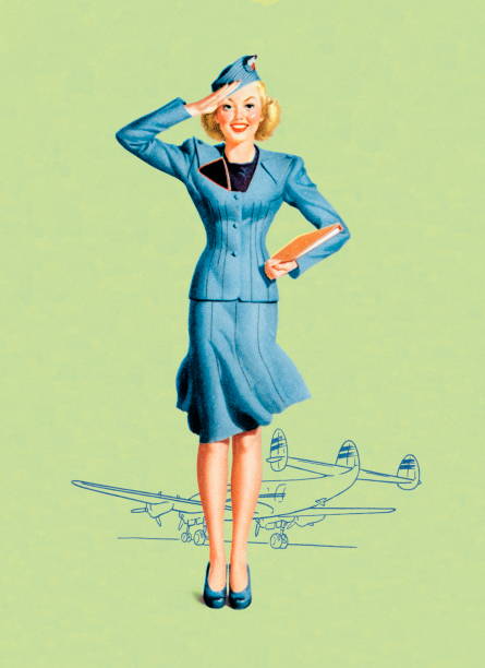 ilustrações de stock, clip art, desenhos animados e ícones de assistente - smiling aeroplane