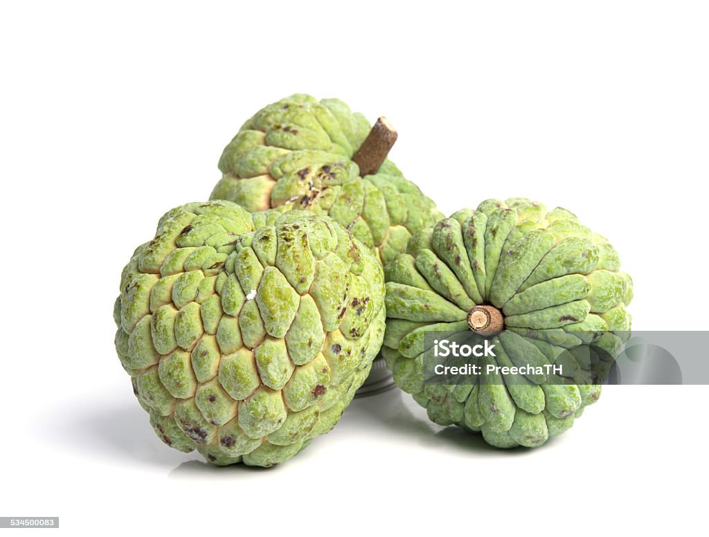 Custard apple isolate on white background 2015 Stock Photo