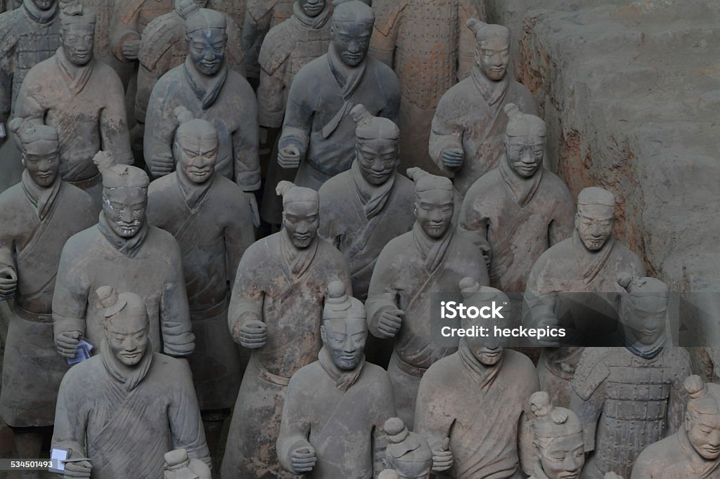 The Terracotta Army of Xian in China 2015 Stock Photo