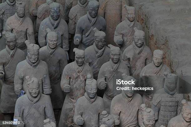 The Terracotta Army Of Xian In China Stock Photo - Download Image Now - 2015, Army, Army Soldier