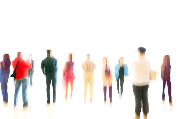 istock Group of Tourists on White Background 534503169