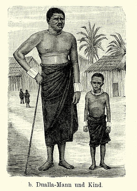 istock 19th Century Africa - Dualla man and child 534508905