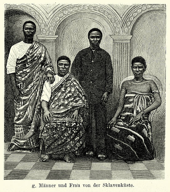 istock 19th Century Africa - Men women from the Slave Coast 534508909