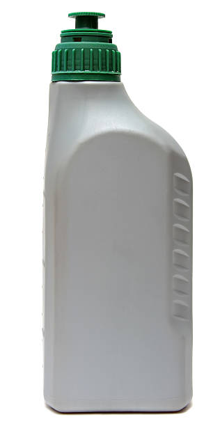 istock Plastic bottles from automobile oils isolated on white background 534509137