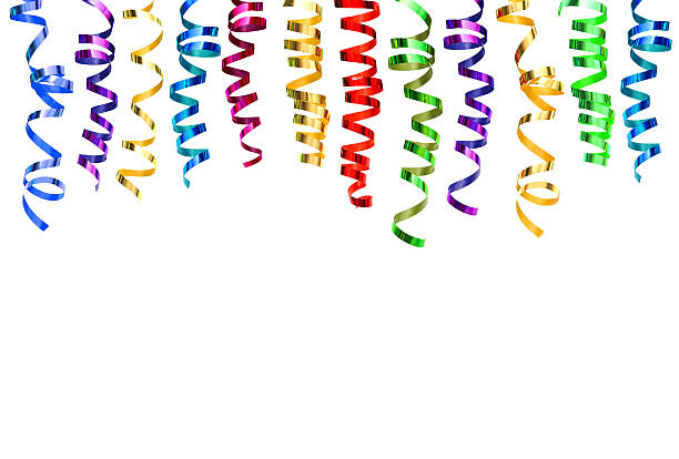 istock colorful shiny streamer. carnival party serpentine decoration 534510969