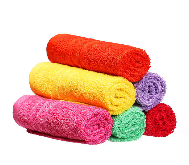 istock Colorful Bathroom Towels isolated 534533701