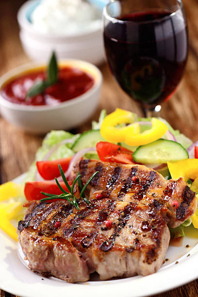 istock Grilled veal entrecote with salad 534534945