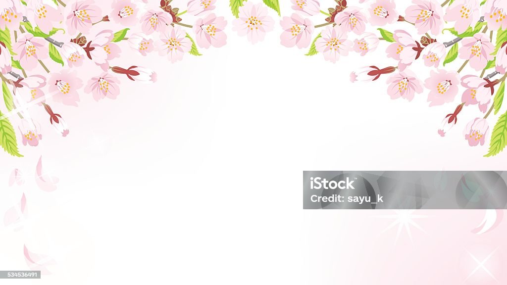 Cherry Blossom background-above EPS10 - This illustration contains Transparency Effect. Abstract stock vector