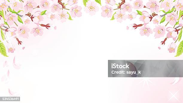 Cherry Blossom Backgroundabove Stock Illustration - Download Image Now - Abstract, Backgrounds, Beauty In Nature