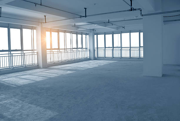 istock Parking garage underground, industrial interior 534536925