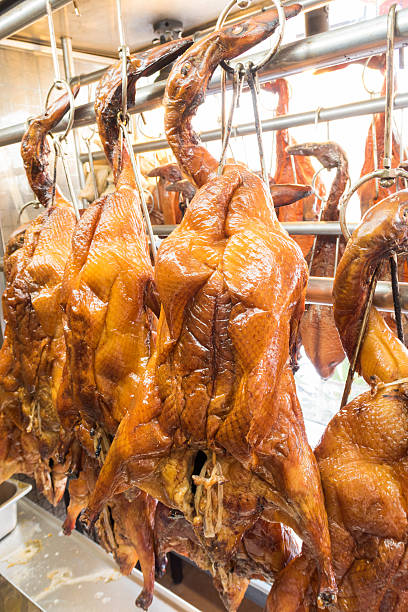 istock Beijing duck or roast ducks hanging 534537527