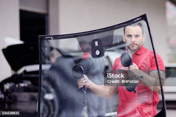 Windshield Replace Stock Photo - Download Image Now - Windshield, Car, Repairing