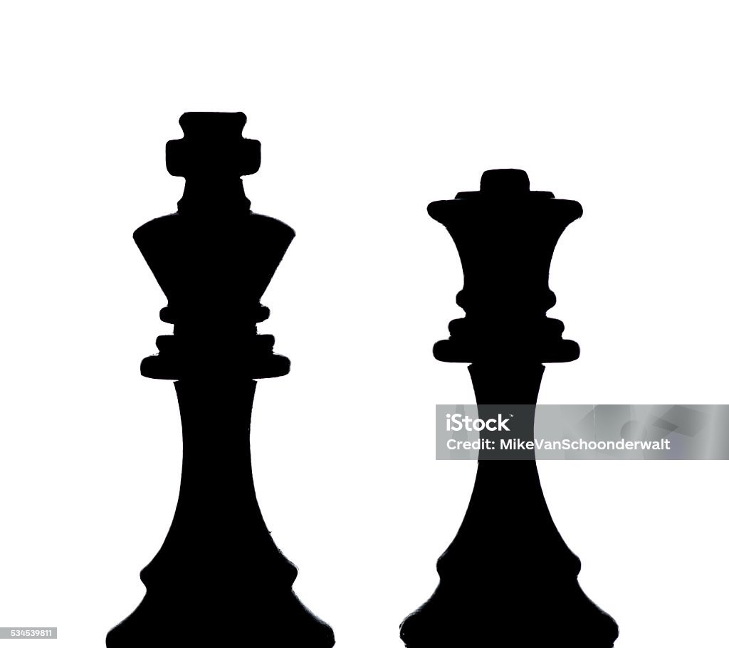 Chess Chess pieces on a board in black and white 2015 Stock Photo