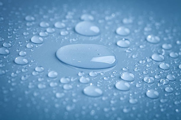 istock Drops of water on the colored background 534542109