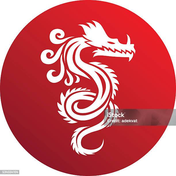 Chinese Dragon Vector Illustration Stock Illustration - Download Image Now - Chinese Dragon, Vector, Ancient