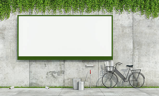 istock Blank street billboard on grunge wall 534559726