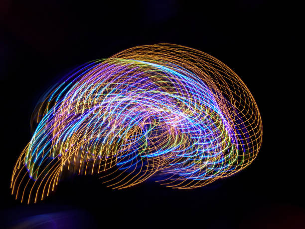 istock colorful dotted abstract light lines -  light painting 534563608